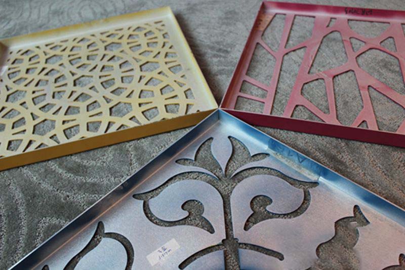 Carved aluminum veneer