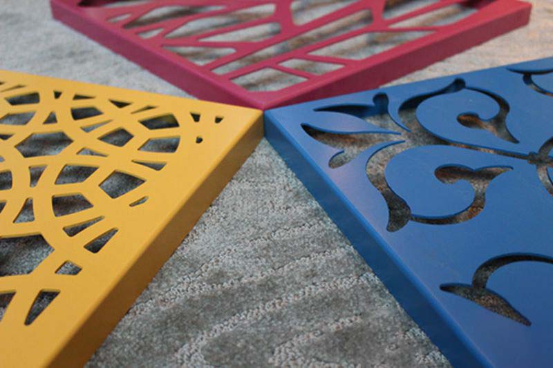 Carved aluminum veneer