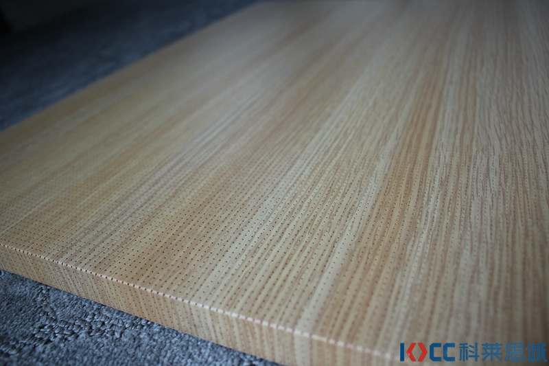 Wood grain aluminum honeycomb perforated acoustic panel
